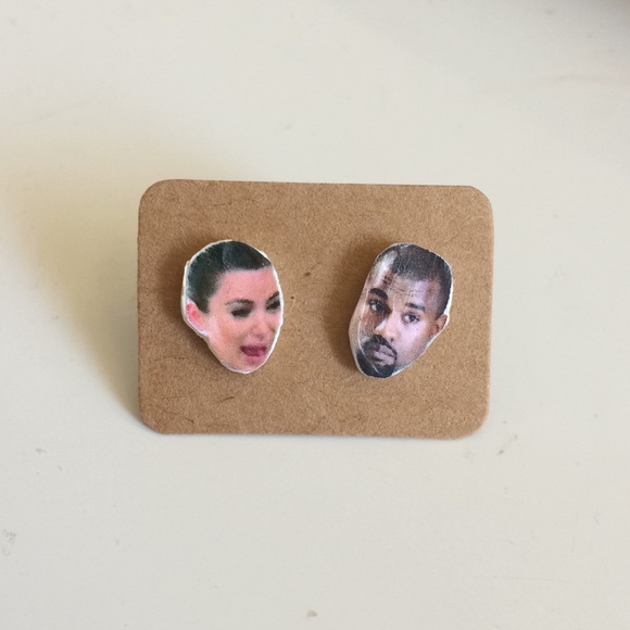 One True Pair Jewelry - LAST ONE Kim K and Kanye West Stud Earrings